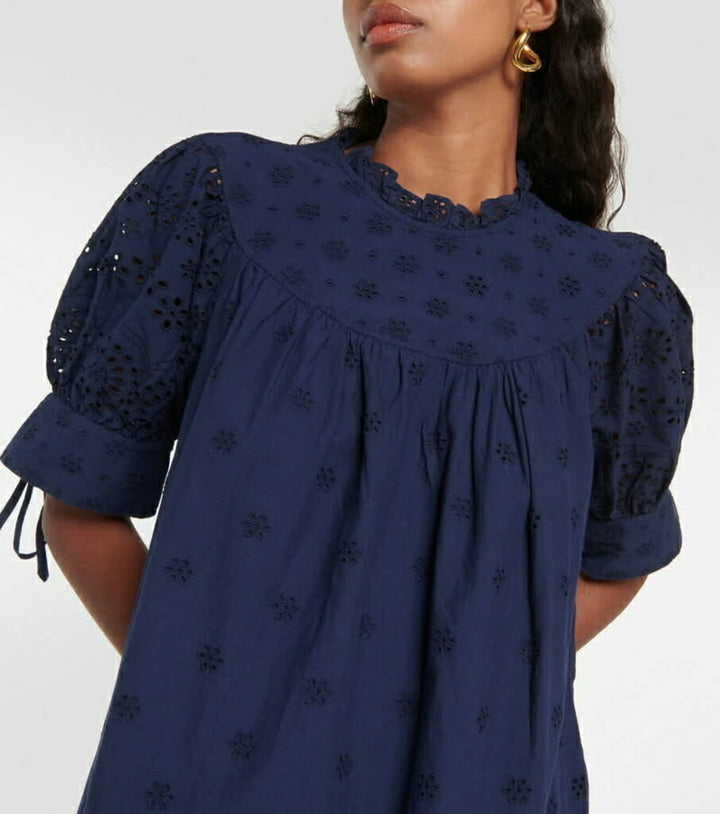 Polo Ralph Lauren Broderie Anglaise Cotton Mini Dress - Size 2