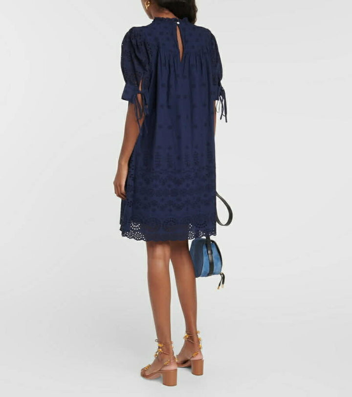 Polo Ralph Lauren Broderie Anglaise Cotton Mini Dress - Size 2