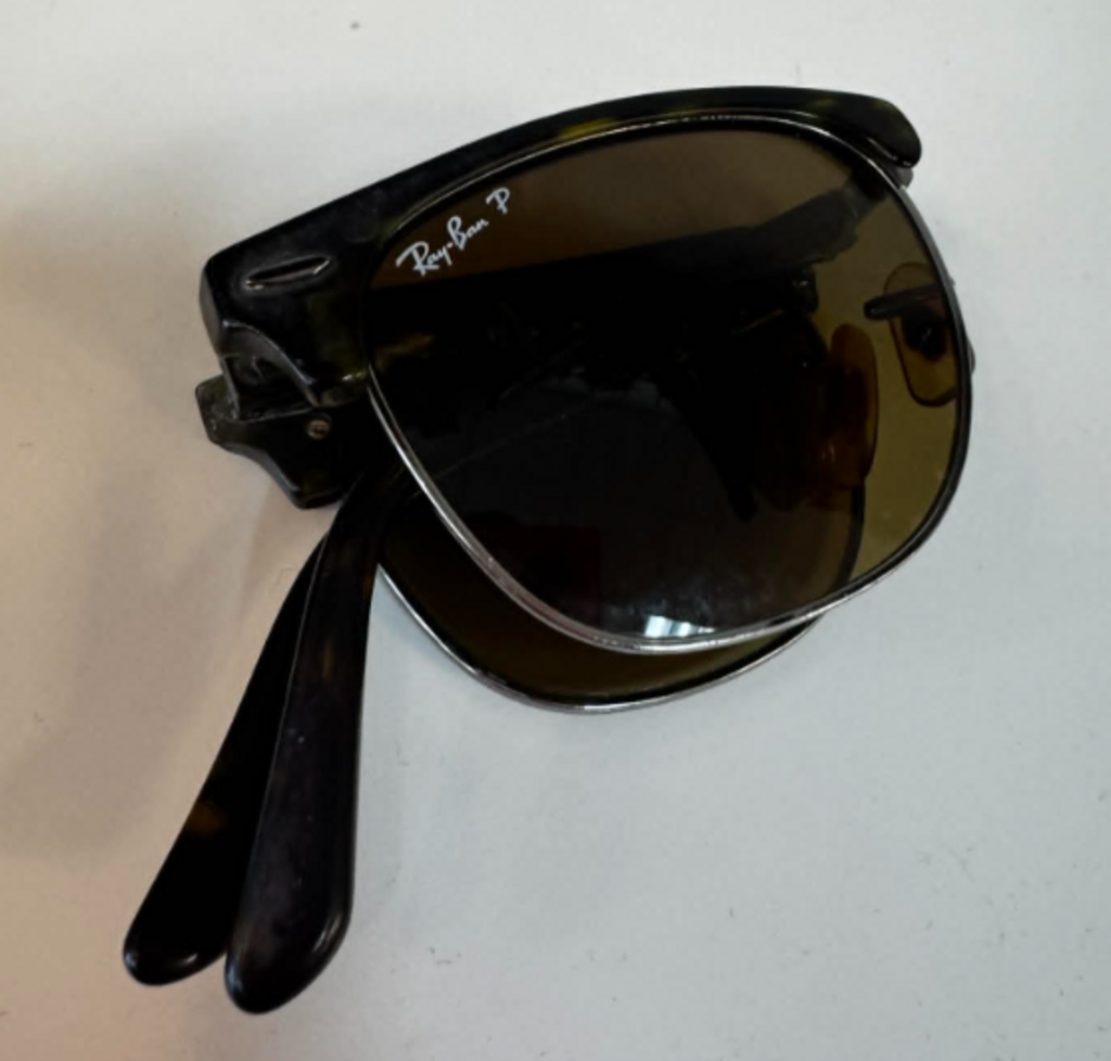 Ray-Ban Folding Clubmaster Polarized Sunglasses With Case