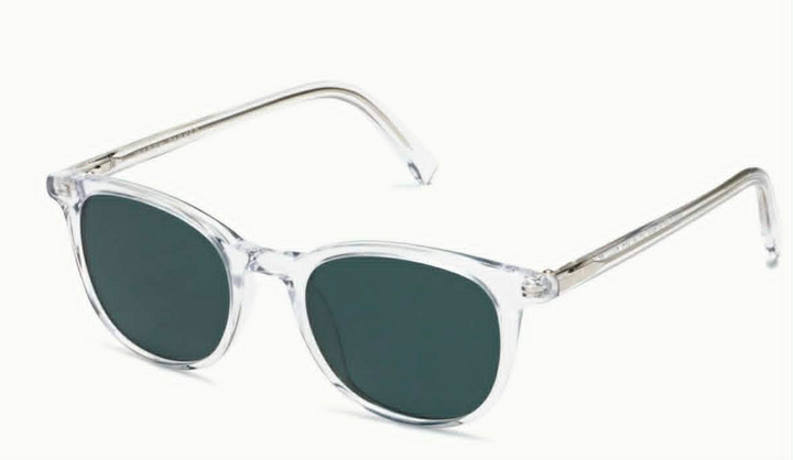 Warby Parker Durand Frame Sunglasses In Crystal With Case