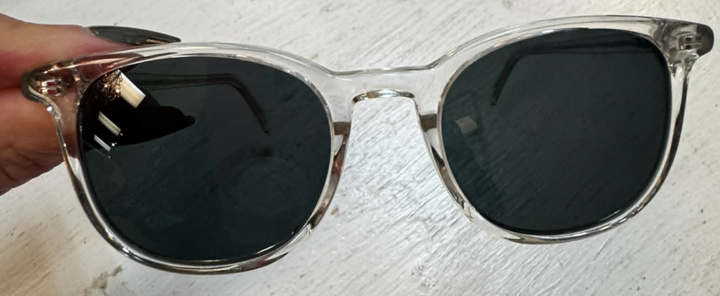 Warby Parker Durand Frame Sunglasses In Crystal With Case