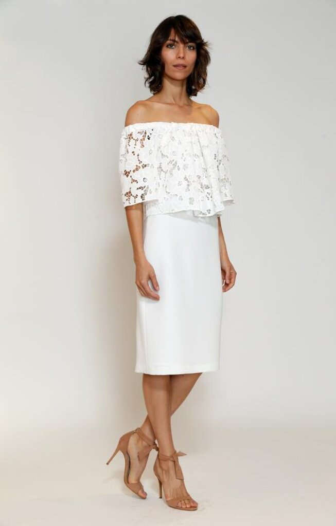 Shoshanna Astor Off The Shoulder Dress - Size 2
