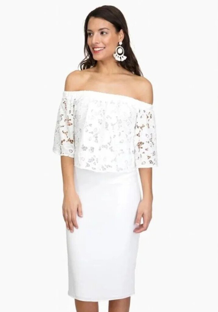 Shoshanna Astor Off The Shoulder Dress - Size 2