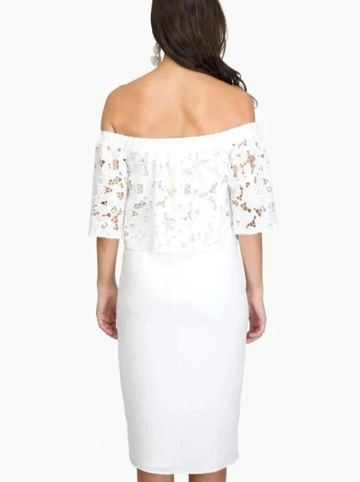 Shoshanna Astor Off The Shoulder Dress - Size 2