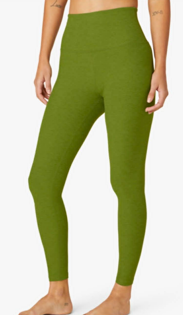 Beyond Yoga Fern Green Caught In The Midi High Waisted Leggings - Size Large