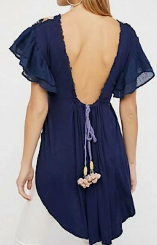 Free People Fiesta Nueva Embroidered Tunic - Size Large