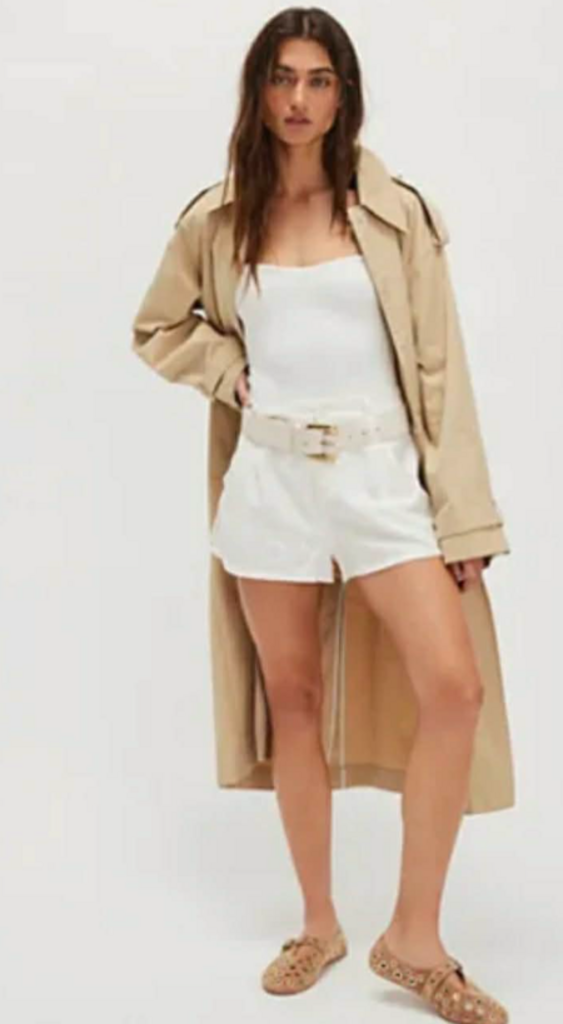 Free People Cool Ivory Audra Linen Shorts NWT - Size 12