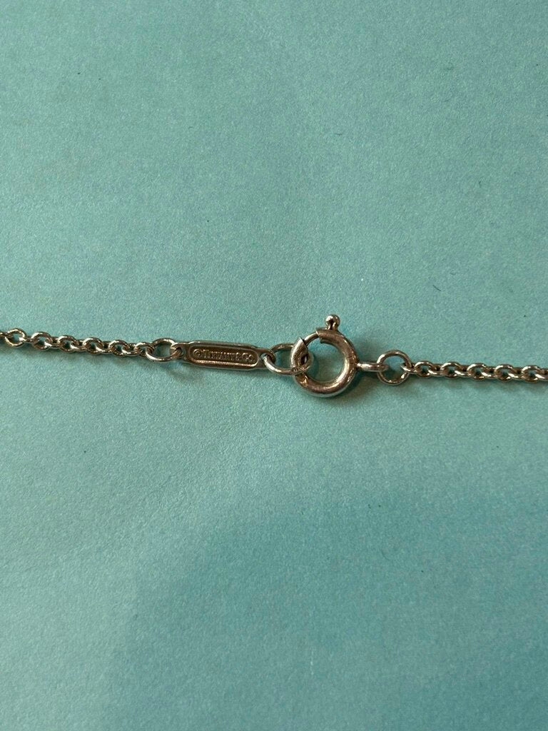 Tiffany & Co. "X" Pendant Sterling Silver Necklace