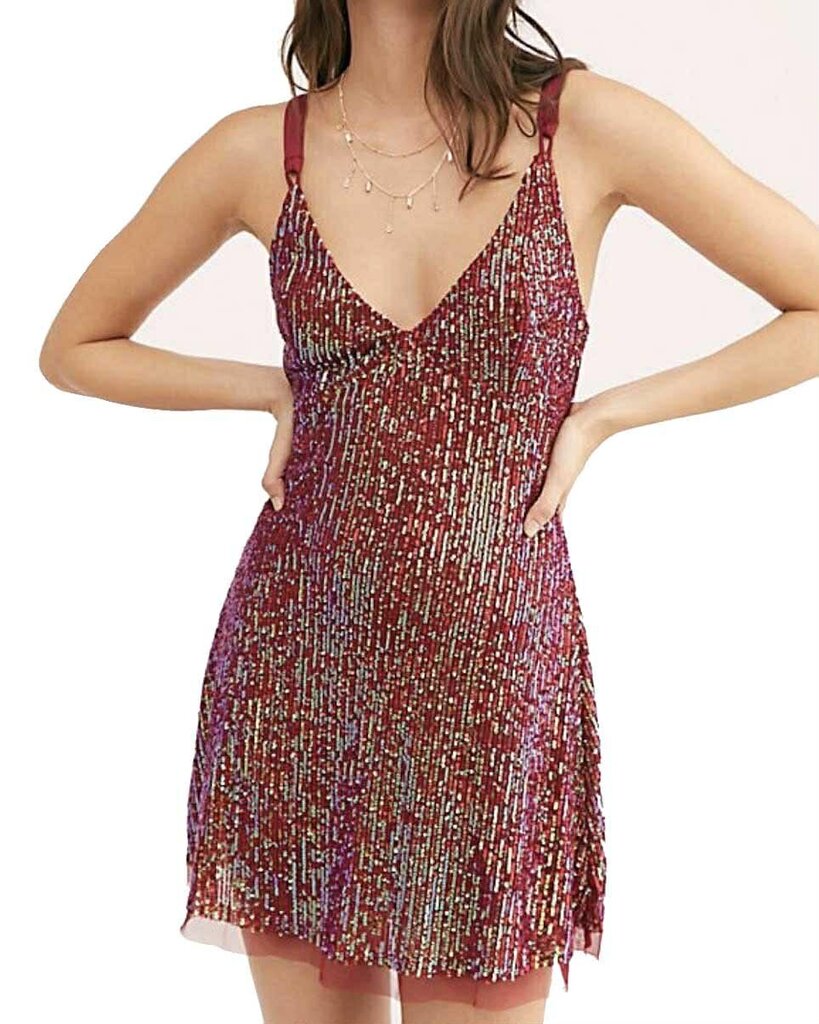 Free People Gold Rush Mini Dress