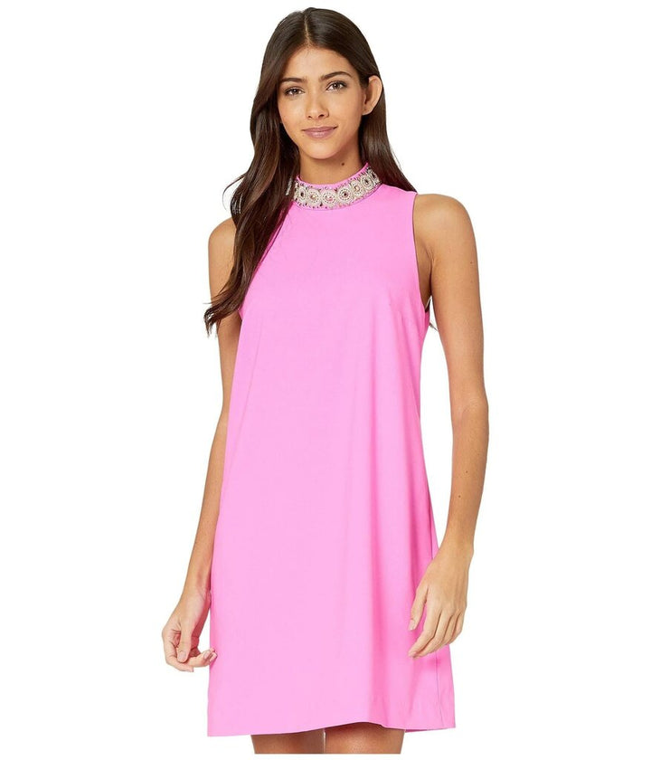 Lilly Pulitzer Brandi Stretch Shift Dress in Mandevilla Pink - Size 8