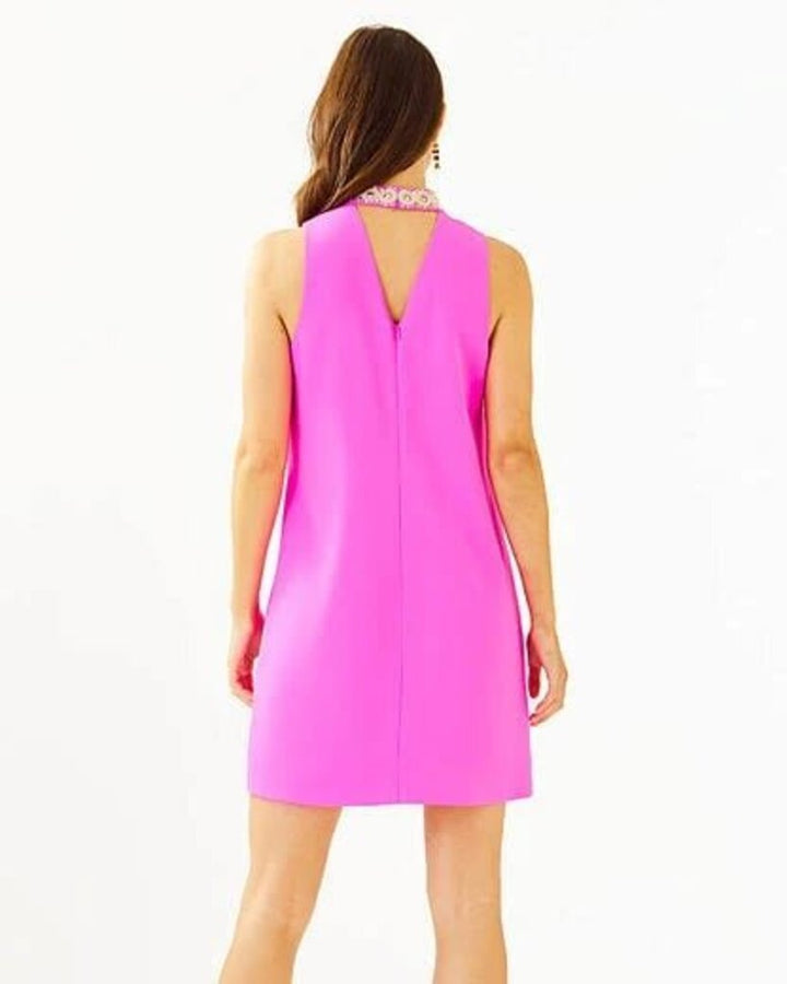 Lilly Pulitzer Brandi Stretch Shift Dress in Mandevilla Pink - Size 8