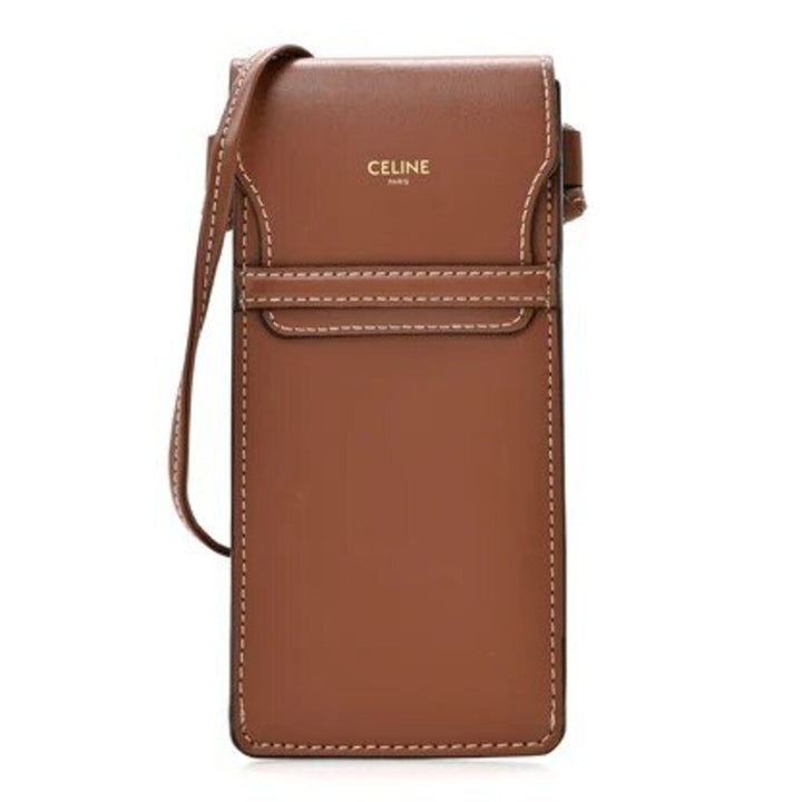 Celine Leather Phone Pouch Crossbody