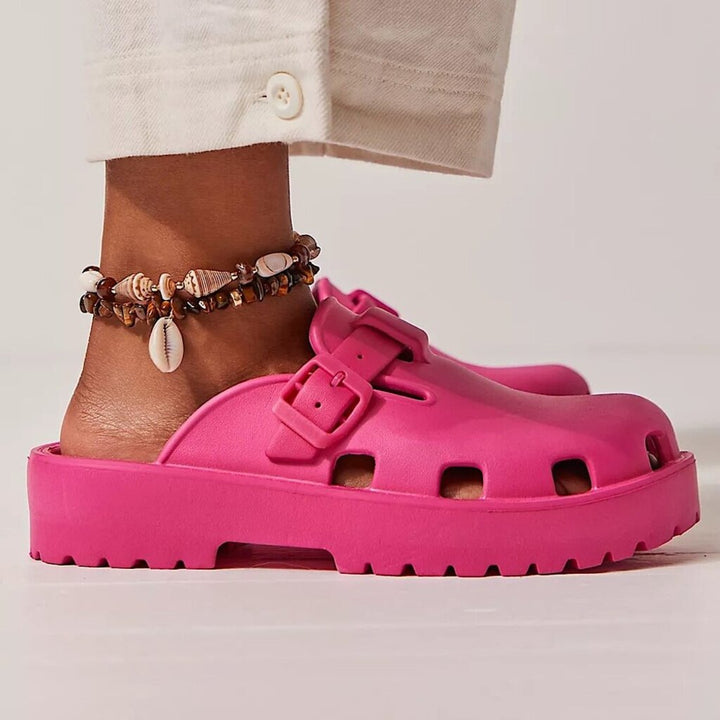 Free People Karlie Buckle Clog - Size 10