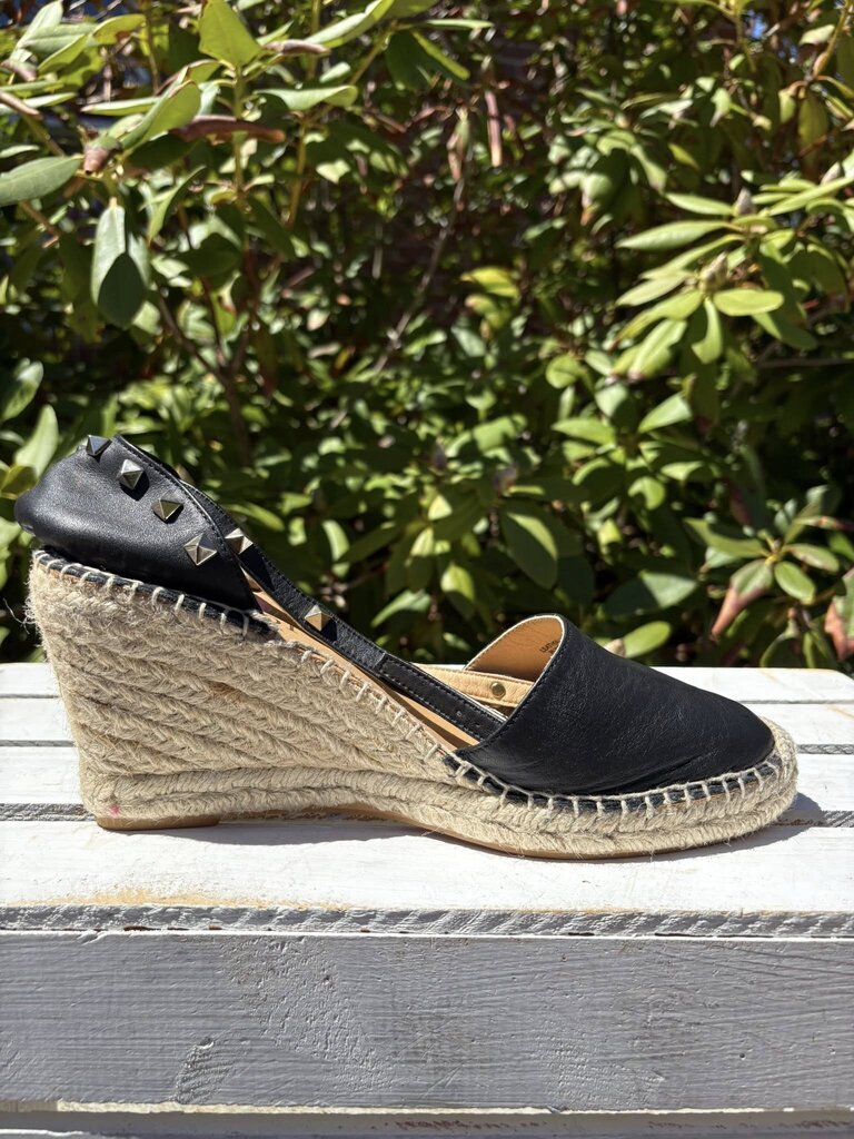 Maypol Studded Wedge Espadrilles - Size 40