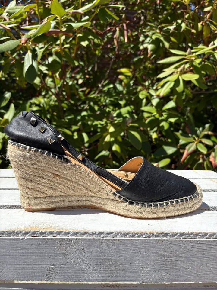 Maypol Studded Wedge Espadrilles - Size 40