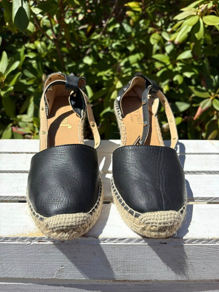 Maypol Studded Wedge Espadrilles - Size 40