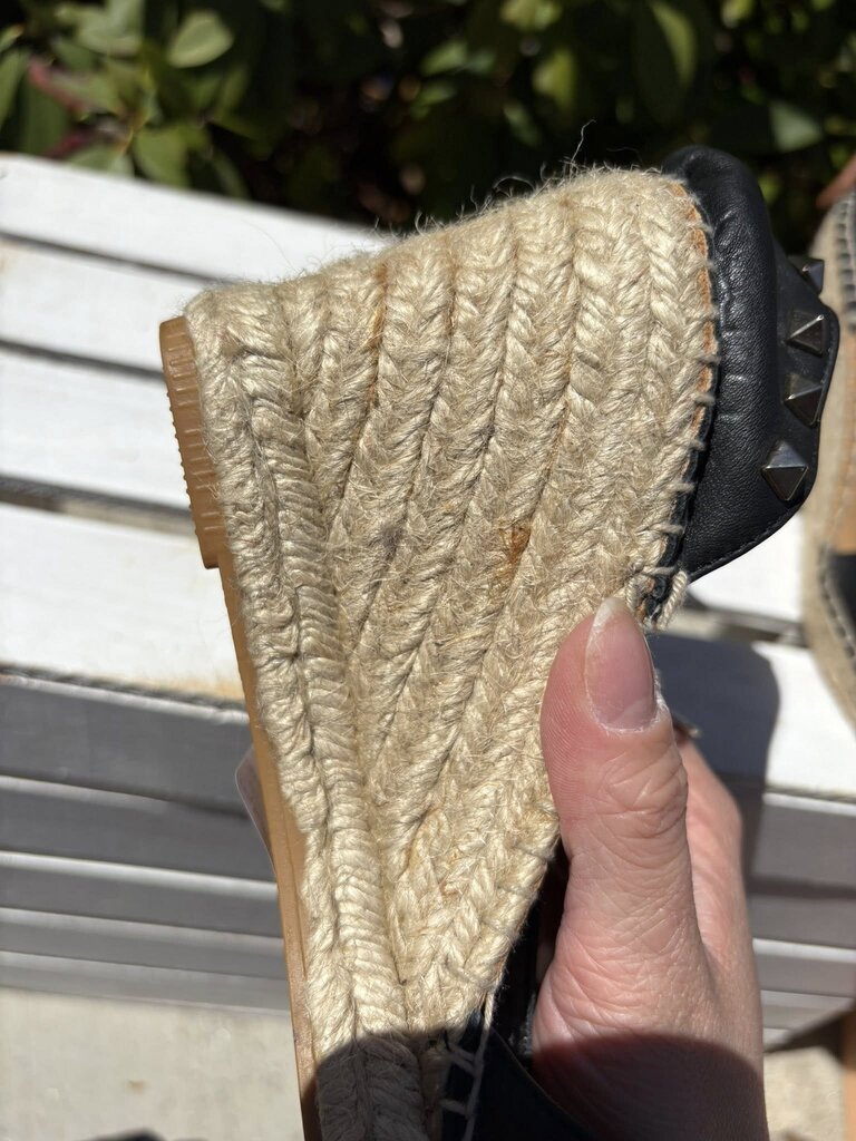 Maypol Studded Wedge Espadrilles - Size 40