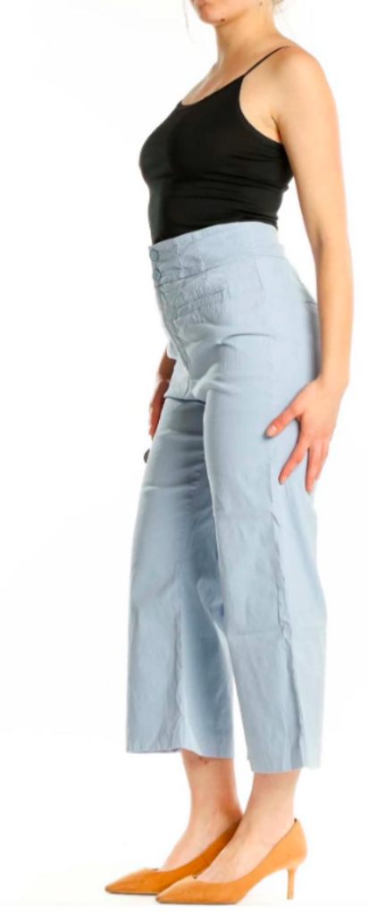 Maeve Wide Leg Crop Pants - Size 6