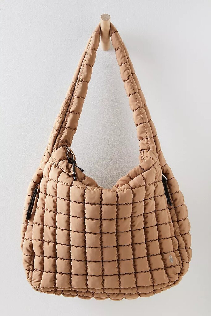 Free People Quilted Carryall Bag In Desert Sands