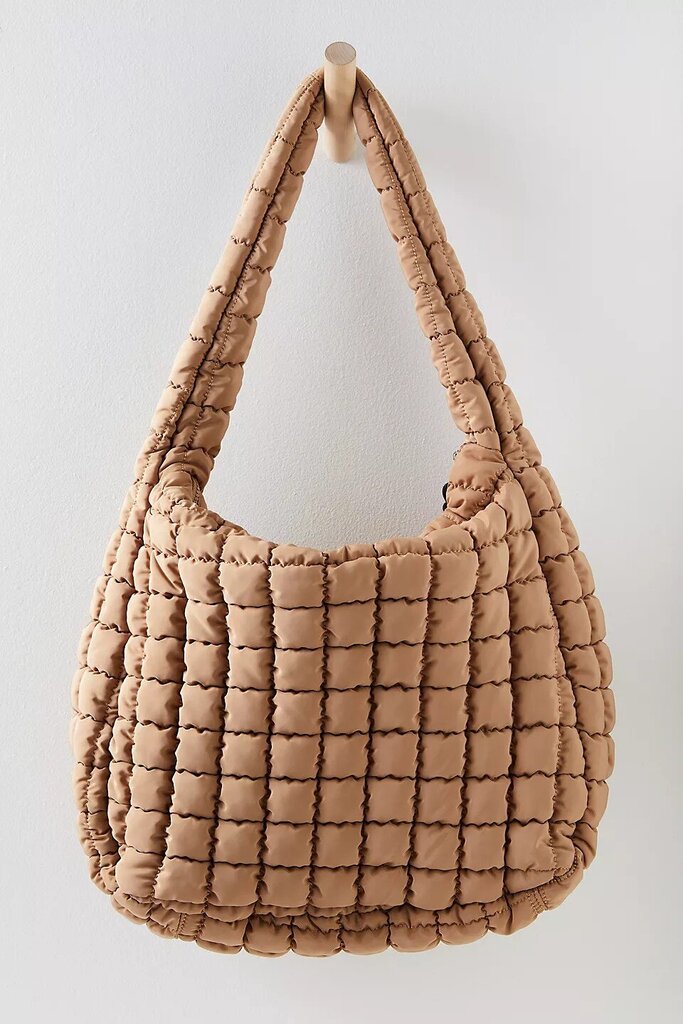 Free People Quilted Carryall Bag In Desert Sands