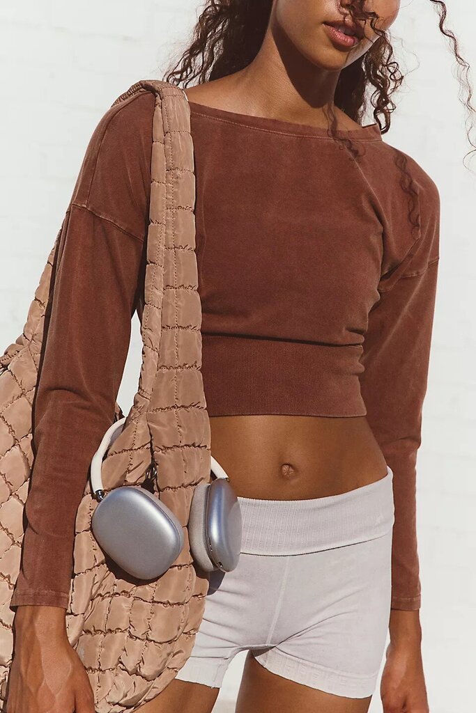 Free People Quilted Carryall Bag In Desert Sands