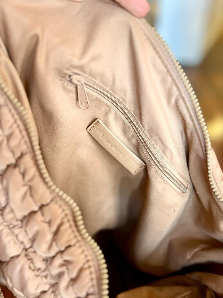 Free People Quilted Carryall Bag In Desert Sands