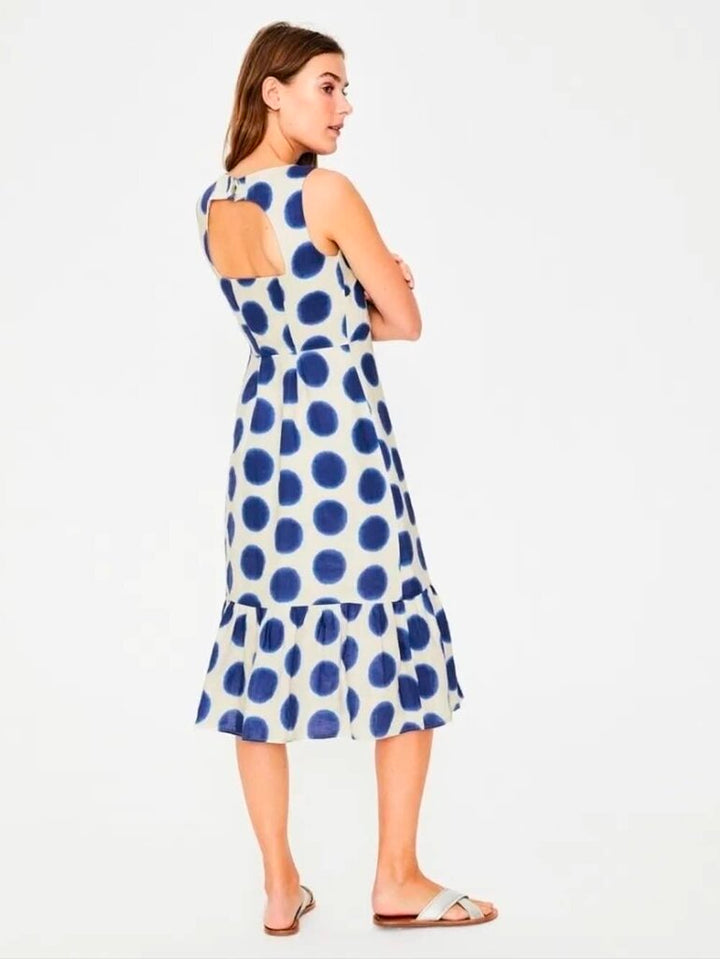 Boden Constance Linen Dress - Size 16