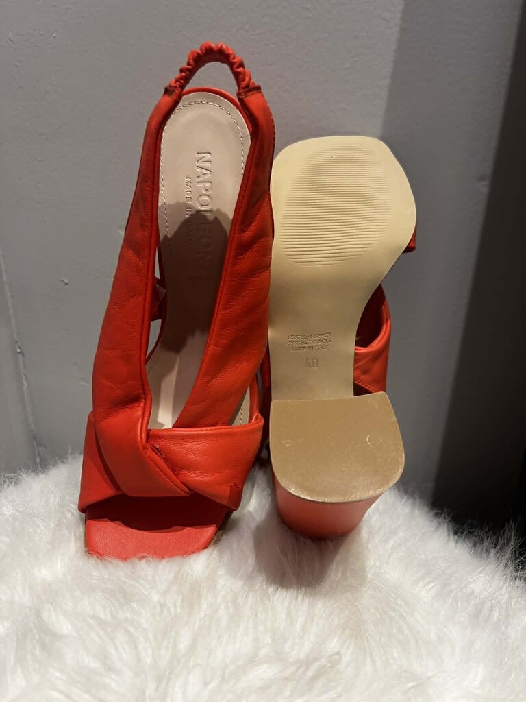 Napoleoni NWT Orange Slingback Sandals- Size 40