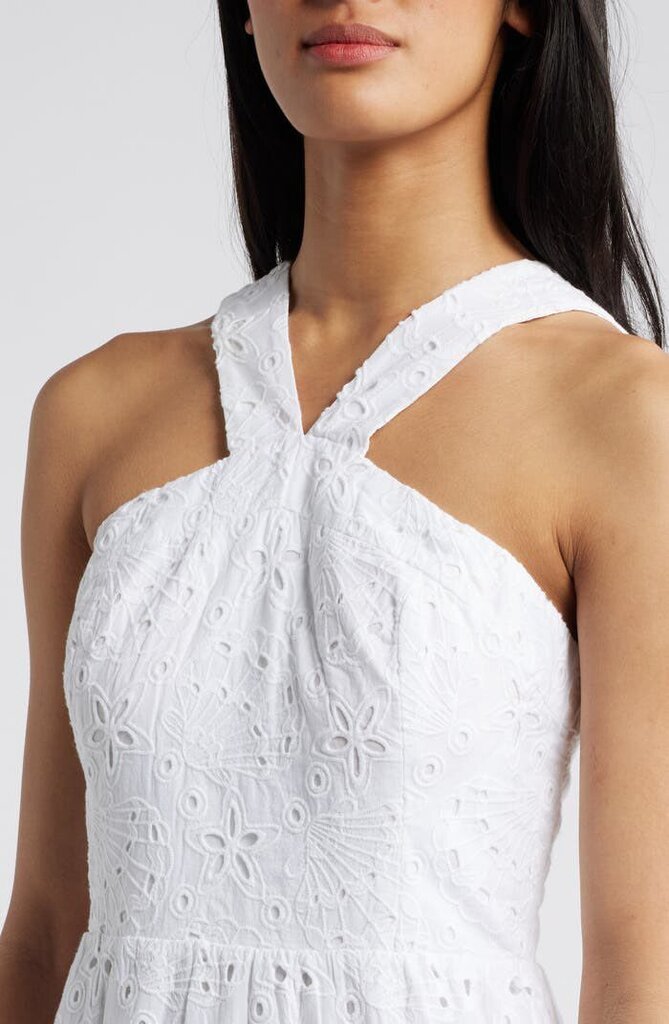 Lilly Pulitzer NWT Jenette Eyelet Embroidered Halter Sundress - Size 8