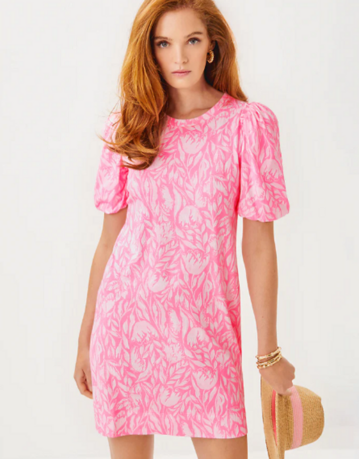 Lilly Pulitzer NWT Mercer Dress in Rousseau Pink Tulip to Tango - Size Medium (Retails for $118)