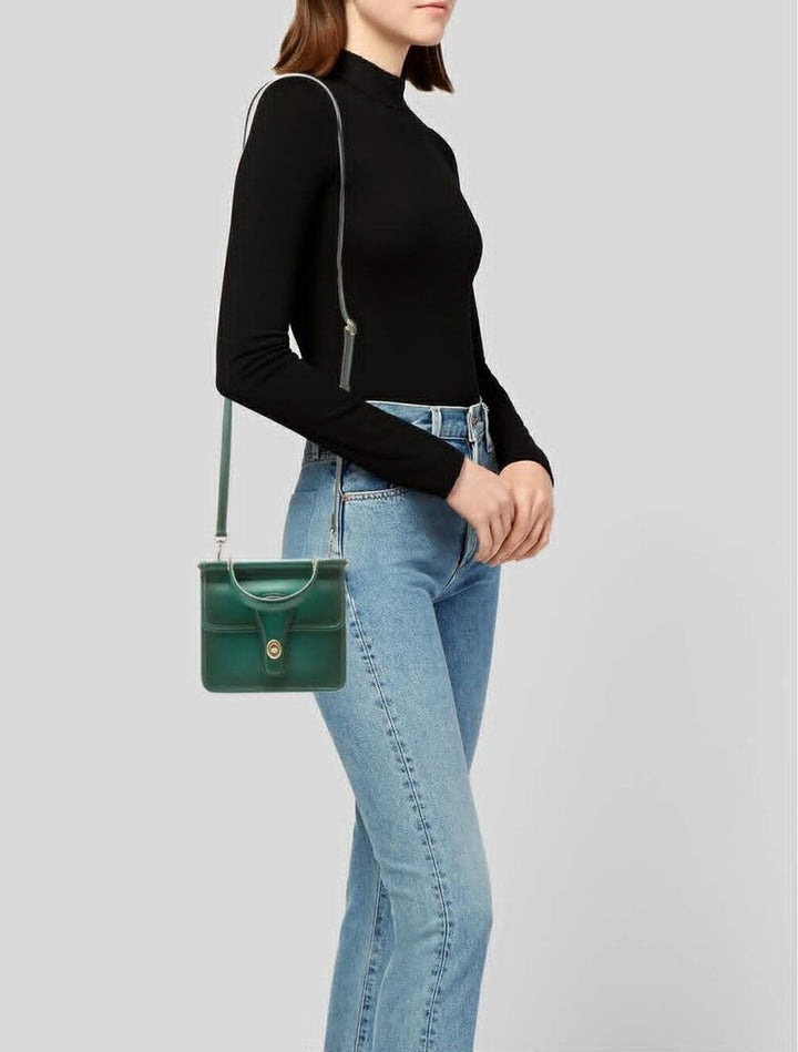 Coach NWT Restored Willis Top Handle Hunter Green