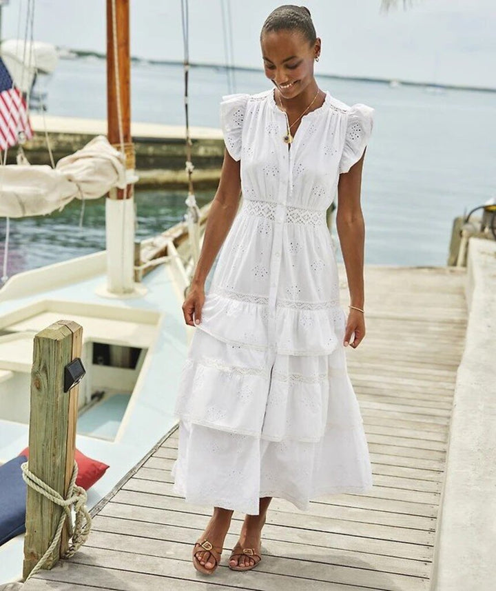 Vineyard Vines NWT Christine Eyelet Shell Dress - Size Medium (Retails for $198)