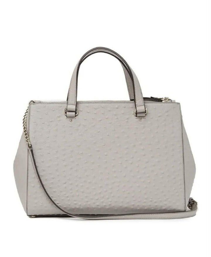 Kate Spade Grey Loden Bristol Ostrich Leather
