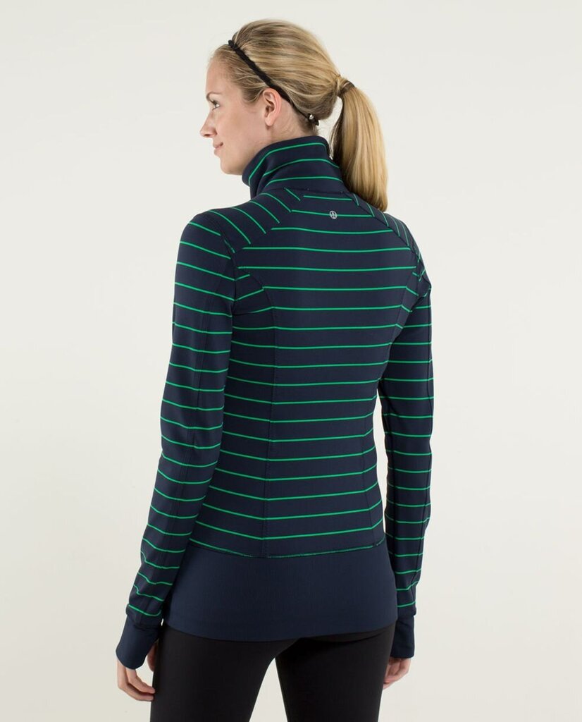 Lululemon Nice Asana Jacket Slalom Stripe Inkwell - Size 12