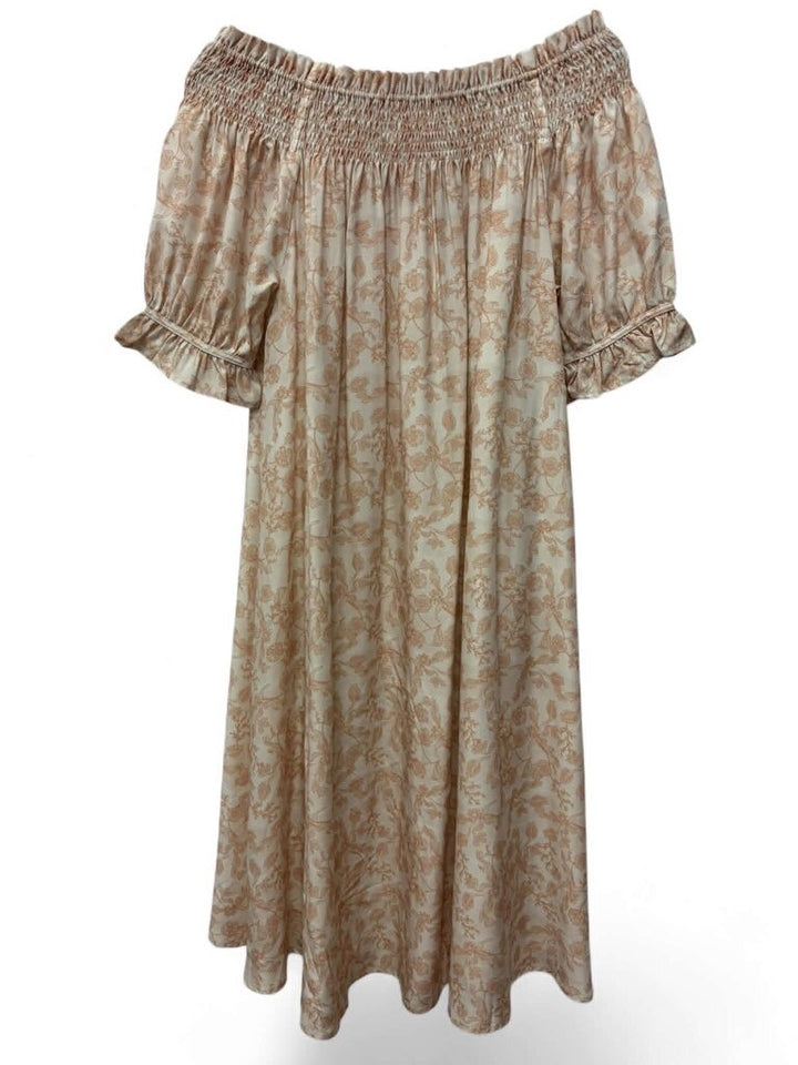 Sancia Off-the-Shoulder Buttoned Mini Dress - Size Small