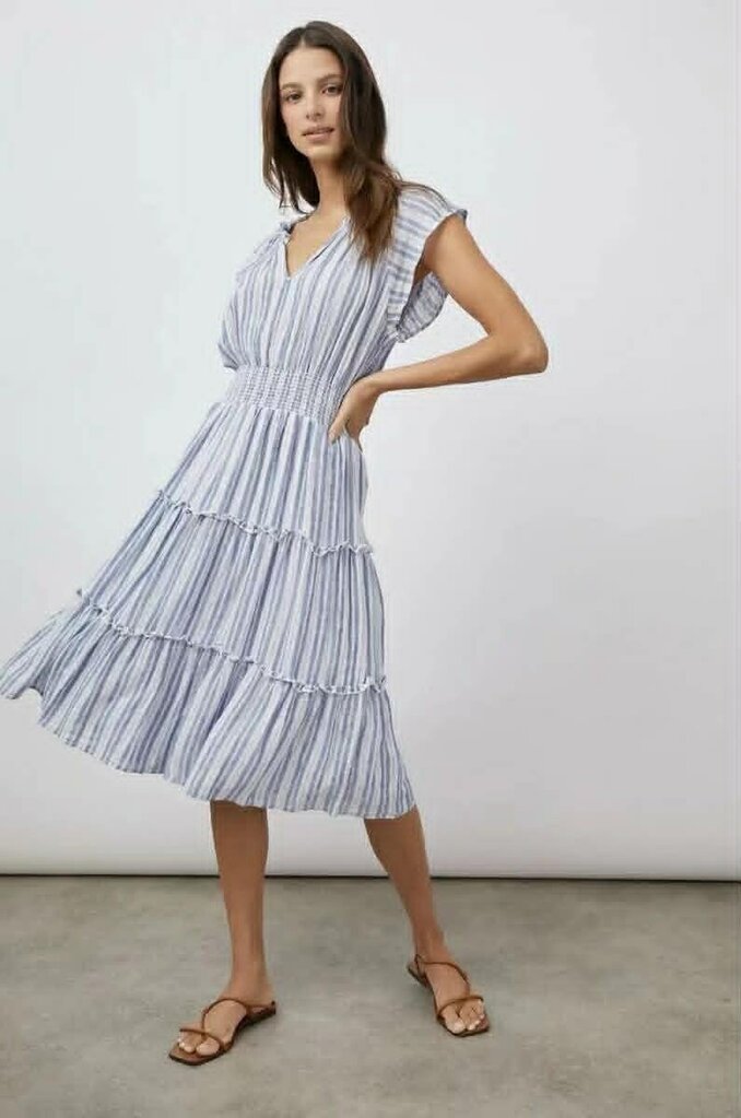 Rails Amellia Dress Blue and White- Size Medium