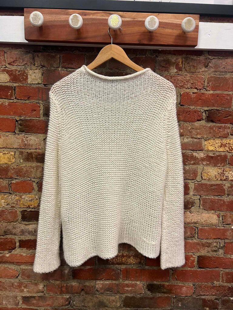 Wooden Ships Open-Knit Crew Neck Sweater - Size Small/Medium