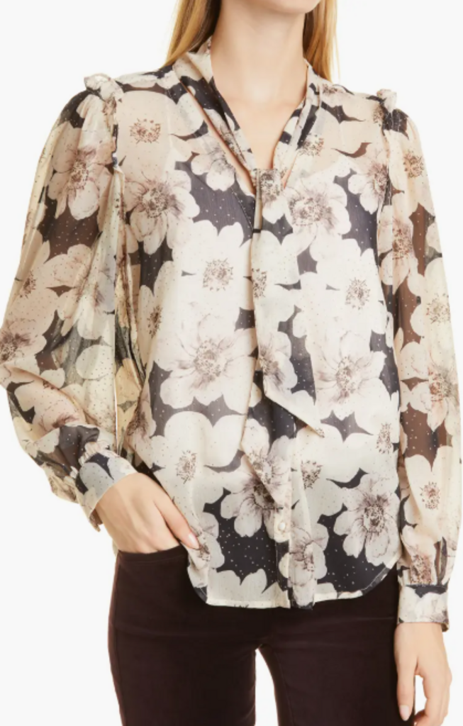 Paige Giada Floral Blouse - Size Small