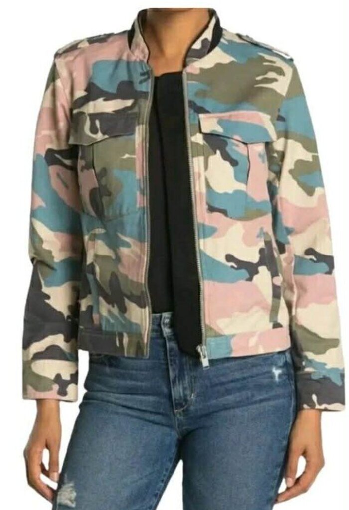 Zadig & Voltaire Kavy Cao Military Jacket In Kaki Tutu - Size Small