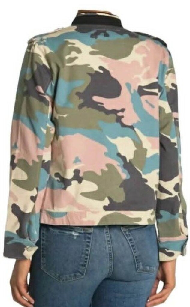 Zadig & Voltaire Kavy Cao Military Jacket In Kaki Tutu - Size Small