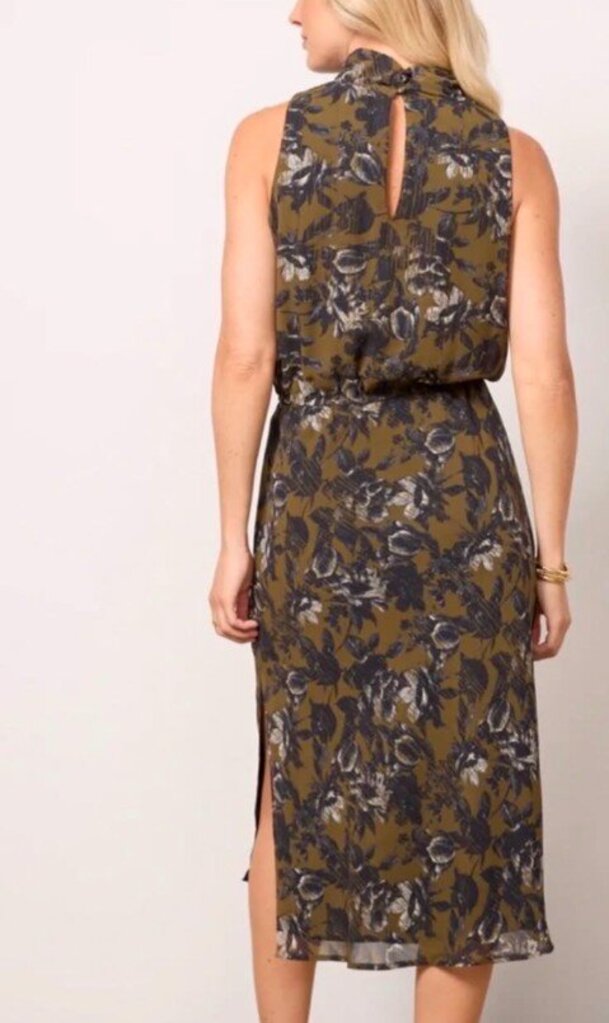 Evereve Spencer Dress In Olive Floral NWT - Size XS