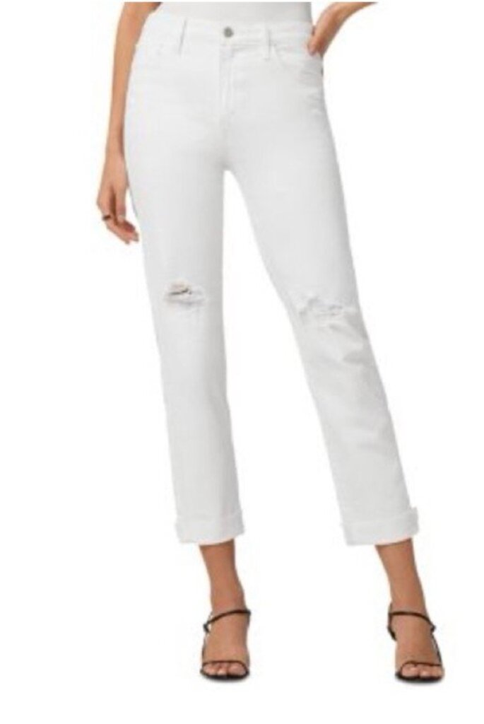 Joe's Jeans The Niki Mid Rise Boyfriend White Jeans NWT - Size 26