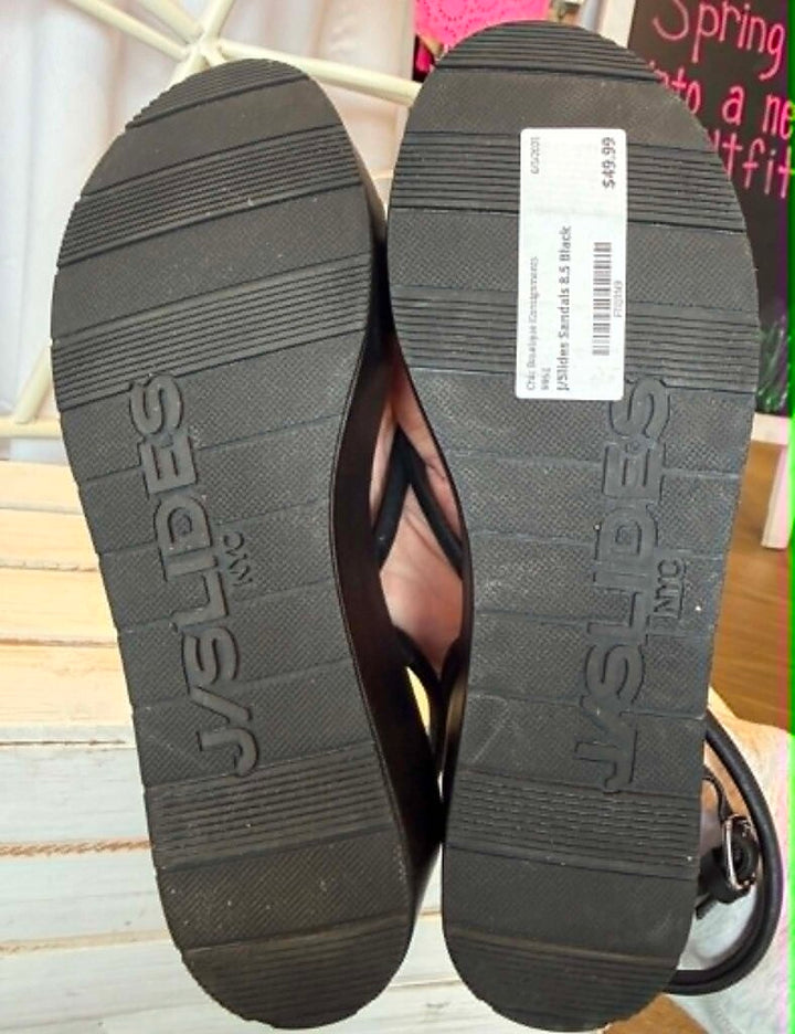 J/Slides Platform Sandals - Size 8.5