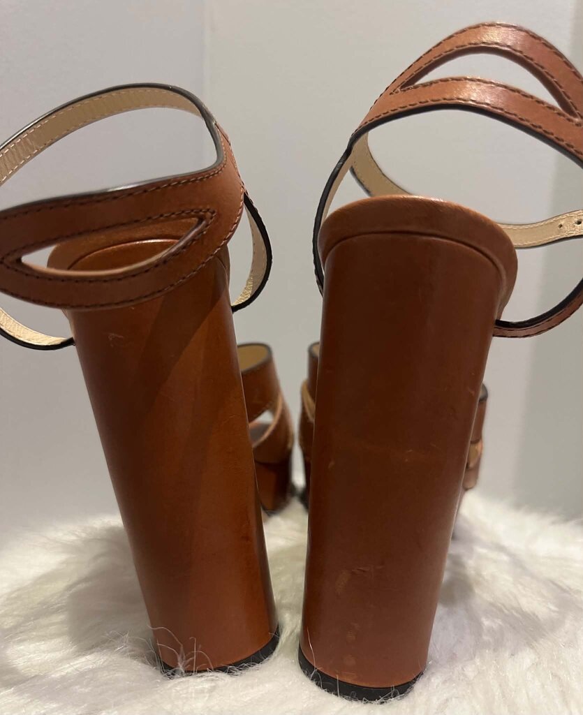Jimmy Choo Hermione Platform Heels - Size 38.5