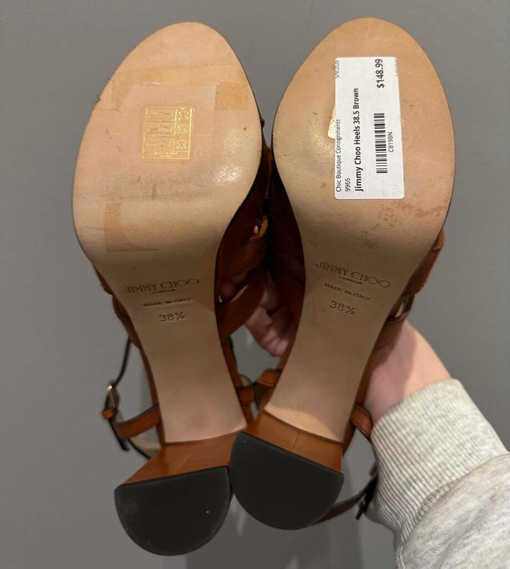 Jimmy Choo Hermione Platform Heels - Size 38.5