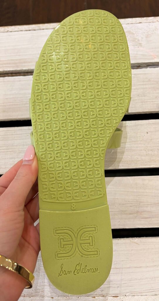 Sam Edelman Bay Logo Emblem Jelly Slide Sandals - Size 8