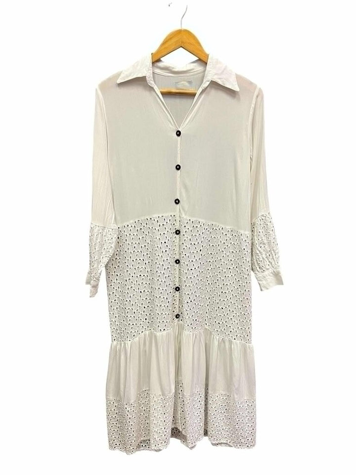 Palmacea Eyelet Cover Up Dress - Size Small