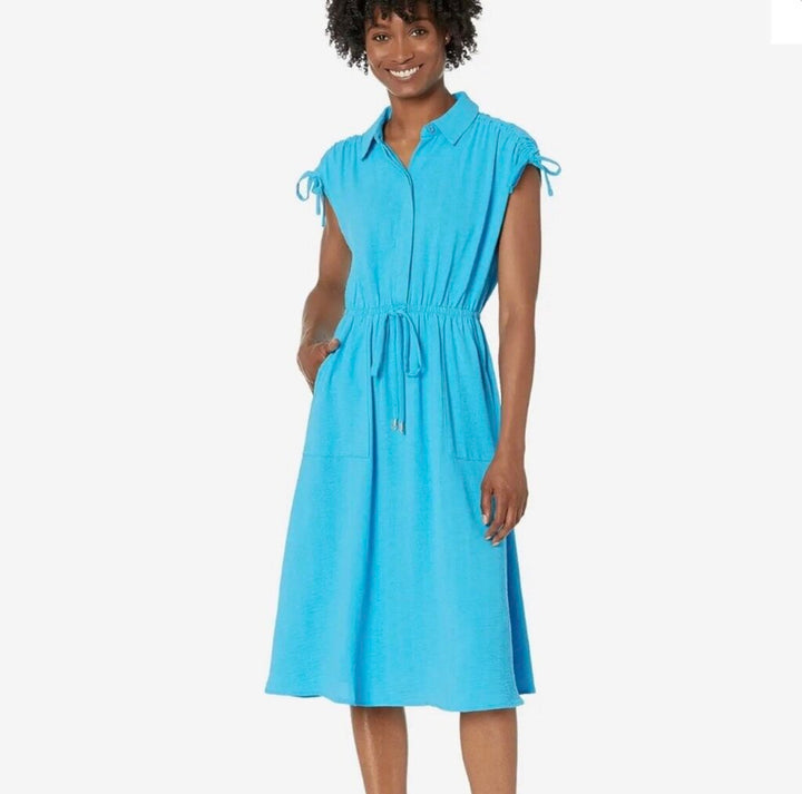 Maggy London Tie Shoulder Midi Dress - Size 4