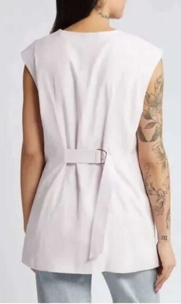 Topshop NWT Linen Blend Oversized Vest - Size 6