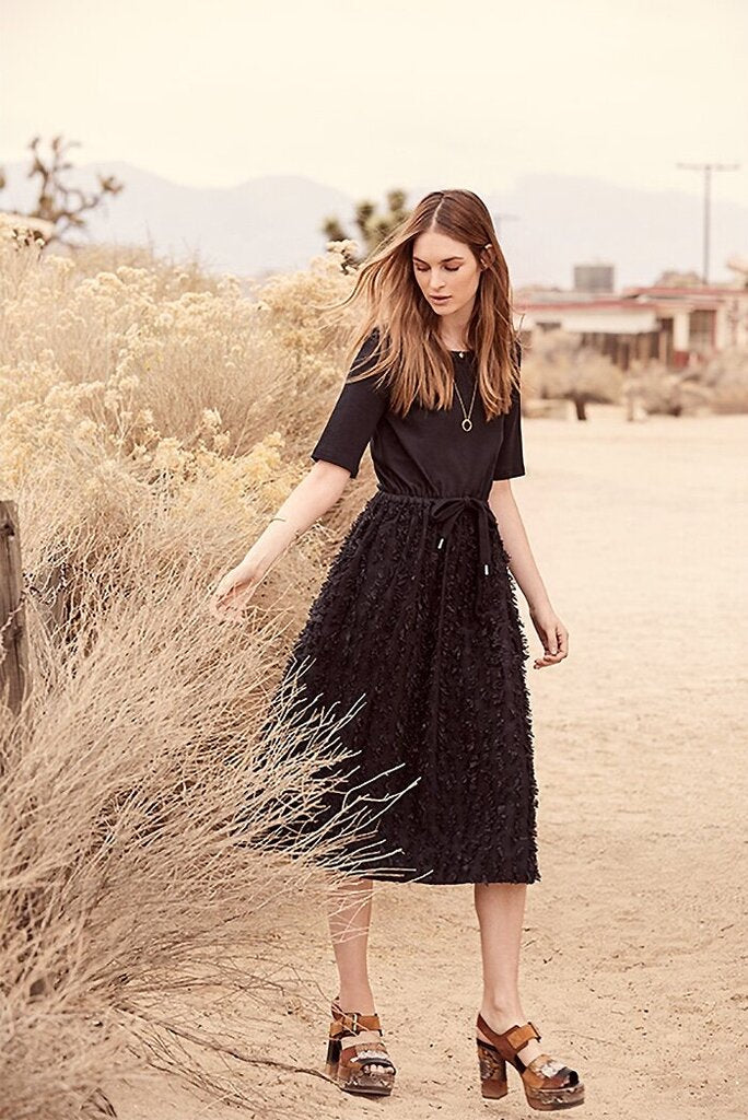 See By Chloe Embellished Fringe Dress - Size Small